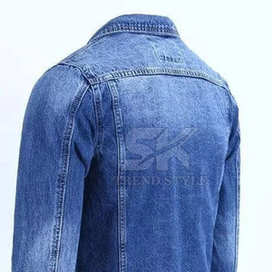 Veste en jean pour homme, prix bas, haute qualité, logo personnalisé imprimé, grande taille, respirante, veste d'hiver personnalisée pour homme - Product Image 5