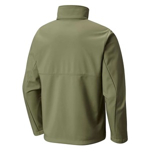 <b>Men</b> Softshell <b>Jacket</b> Casual Winter Wear Lightweight <b>Canvas</b> Stand Collar Front Logo Outdoor Hiking Coat Sportswear - Product Image 4