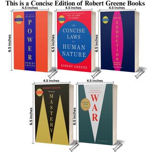 Robert Greene Concise 5 Book Collection The 48 Laws of Power, The Laws of Human Nature Mastery, The Art of Seduction ready stock - Product Image 6