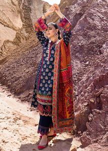 Última colección, 3 piezas, trajes de mujer de lino estampados bordados, ropa Punjabi de diseñador de viscosa para fiestas inspiradas en Pakistán - Product Image 6
