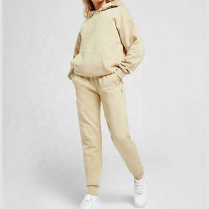Conjunto Deportivo de Sudadera con Capucha y Pantalones Jogger, Estilo Urbano, Diseño Sólido, Invierno, Precio de Oferta, Personalizable, Transpirable y Ecológico para Mujer - Product Image 5