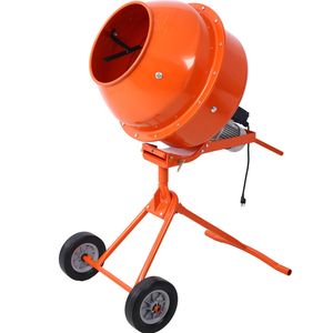 Mezcladora de Cemento Eléctrica Portátil de 370W, Capacidad de 4.6 Pies Cúbicos Manivela para Mezclar Mortero con Rueda para Mezcladoras de Concreto - Product Image 2