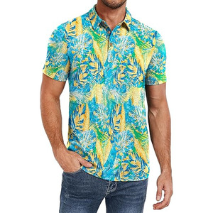 Camiseta Polo Sublimada para Hombre, Nueva Moda, Precio Económico OEM, Logotipo/Colores Personalizados, Top en Tendencia, Gran Venta - Product Image 1