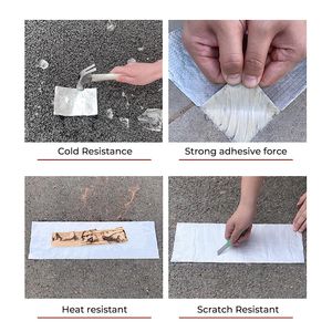 Ruban d'étanchéité en butyl 50 cm x 10 m - Ruban de réparation étanche pour extérieur, pour fenêtres de camping-car, bateaux, étanchéité plastique et métal - Product Image 2