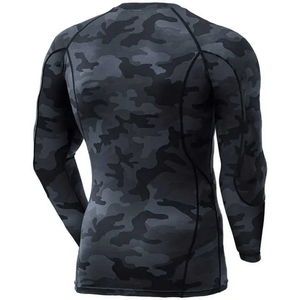 Camiseta de Compresión Ligera de Manga Larga para Hombre, Secado Rápido, Ecológica, Transpirable, con Impresión Digital, Servicio OEM, a la Moda - Product Image 2