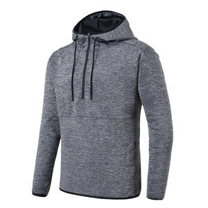 Pulls à capuche pour hommes Sweats à capuche zippés à manches longues avec cordon de serrage avec poche zippée pour hommes Sport - Product Image 1