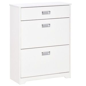 Mobile Portascarpe Moderno Minimalista in Legno Massello con 3 Cassetti per Uso Domestico - Product Image 2