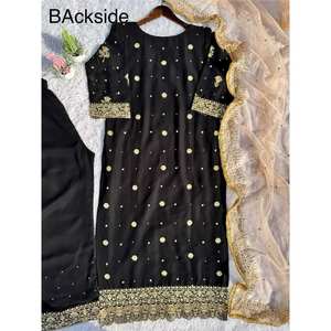 Ensemble de costume de fête pour femmes de créateur avec un beau haut et bas Dupatta - Product Image 6