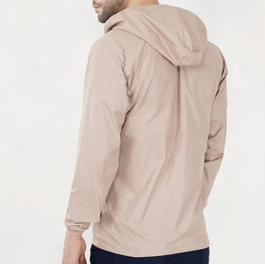 OEM Custom <b>Men</b>’s <b>Lightweight</b> High Quality Hooded Windbreaker <b>Jacket</b> – Waterproof, Breathable, Zip-Up Sports Outerwear <b>Jacket</b> - Product Image 4