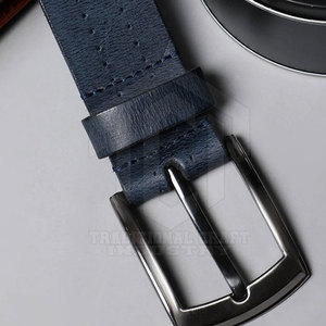 Ceinture en cuir de vachette de qualité supérieure avec boucle en acier, design personnalisé, légère, écologique, choix populaire pour les entreprises en ligne - Product Image 6