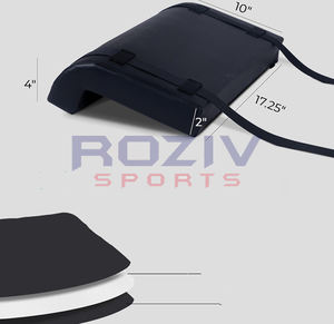 Coussinets réglables et rembourrés pour banc de poussée des hanches - Polyester/Cuir PU/Néoprène de haute qualité pour l'haltérophilie et l'usage en salle de sport à domicile - Roziv - Product Image 2