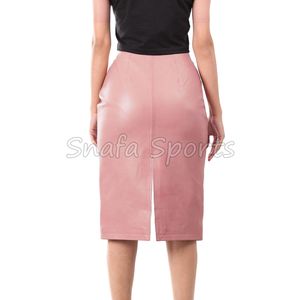 Nouvelle jupe en cuir ajustée pour femme, style européen et américain, tendance, simple et polyvalente 2026 - Product Image 2