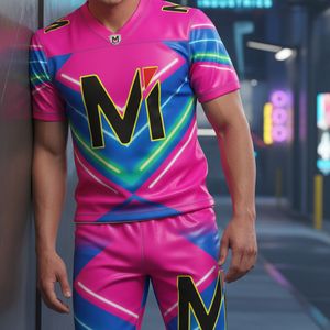 Uniforme de Fútbol Americano Personalizado al por Mayor, Conjunto de Pantalones y Jersey de Entrenamiento Profesional Sublimado, Absorbente de Humedad - Product Image 6