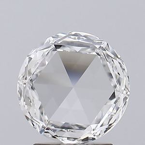 เพชรทรงกลมเจียระไนแบบโรสคัท น้ำหนัก 1.58 กะรัต สี D ความสะอาด VS1 ผลิตด้วยเทคนิค CVD จากอินเดีย สำหรับทำเครื่องประดับ แหวน ต่างหู จี้ - Product Image 1