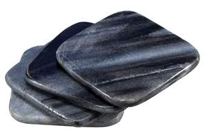 Juego de Posavasos de Piedra Natural Tallada StonKraft Kleo para Café, Té y Cerveza - Product Image 2