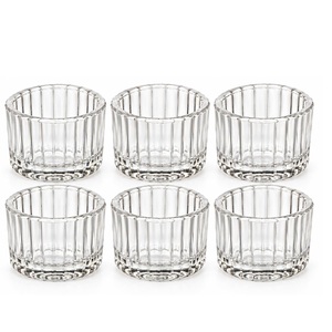 <b>Glass</b> Tealight Holder Votive <b>Candles</b> Holders Pack of 2 - Product Image 6