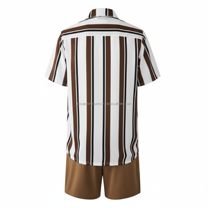 <b>Men's</b> Summer Two Piece Set White Breathable Custom OEM Wholesale - Product Image 2