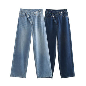 New Elastic Waist Stretch Denim Solid Plus Size Breathable Quick-Dry Summer Eco-Friendly High Quality Vintage Midweight <b>Cargo</b> - Product Image 2