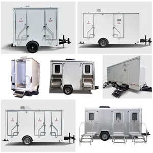 Remolque de Baño Portátil de Acero Moderno y Lujoso con Diseño Elegante y Construcción de Alta Calidad, ENVÍO GRATUITO A TODA LA REGIÓN - Product Image 2