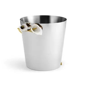 Premium Export Quality Handmade Aluminium Vertical Eco-Friendly Modern Design <b>Ice</b> <b>Bucket</b> Beverage Cooling Hospitality Equipment - Product Image 3