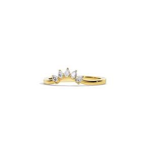 Bague de mariage en diamant cultivé en laboratoire certifié IGI, taille poire 1,00 carat, clarté VS1, couleur F, or 18 carats, style minimaliste, fabrication de bijoux - Product Image 2