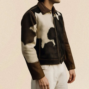 Best Quality Natural Genuine Cow Skin <b>Leather</b> <b>Jacket</b> <b>Brown</b> for <b>Men</b> <b>Leather</b> Sports Fashion <b>Jacket</b> - Product Image 6