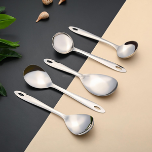 Stainless Steel Serving Spoon Mirror Finish Long Handle Premium Kitchen <b>Tool</b> Supplier Export Quality - Product Image 1