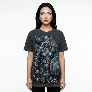 Camiseta de Anime Japonés al por Mayor, Camisetas con Gráficos de Manga Personalizados, Camisetas de Algodón Negras para Mujer, Ropa Urbana Hip Hop Casual, Top Undead para Chicas - Product Image 6