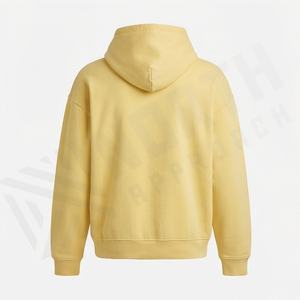 Sweat à capuche oversize en molleton pour homme, collection automne, respirant, 100% personnalisable (couleur et logo imprimé), style streetwear - Product Image 2