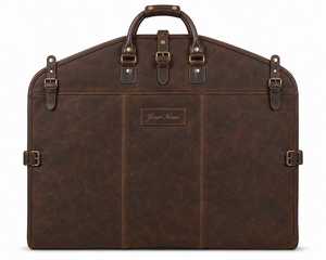 Real Leather Suit <b>Carrier</b> Premium Business Travel <b>Dress</b> Bag Heavy Duty Protection Zipper Casual Clothing Storage Cover LSC-0001 - Product Image 3