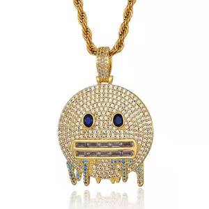 High on Demand Hip Hop Moissanite Iced Out Diamond Pendant <b>Necklace</b> 925 <b>Silver</b> Luxury Party Wear Fashion Jewelry For Men's - Product Image 1