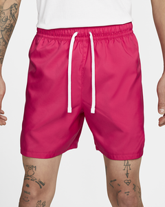 <b>Men's</b> Solid <b>Pink</b> Drawstring <b>Shorts</b> Quick Dry Breathable Casual Wear Mid Waist Knitted 100% Polyester Front Logo - Product Image 2