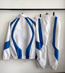 Conjunto Deportivo Unisex de Algodón, Chaqueta Cortavientos, Pantalones Deportivos, Franja Reflectante, Ropa Urbana Ecológica, Ligera, con Cierre - Product Image 5