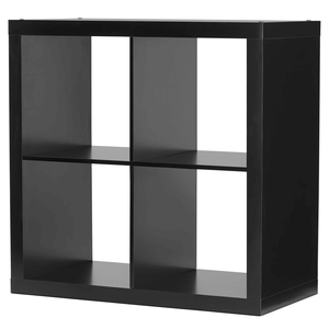 Organizzatore a 4 cubi nero solido, eleganti librerie e scaffali - Product Image 4