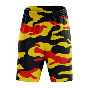 Pantalones Cortos Deportivos Personalizados para Hombre, de Lona Estampada, Casuales, para Entrenamiento, Gimnasio, Fútbol, Transpirables, de Secado Rápido, con Cordón en la Cintura, Corte Medio, Ecológicos - Product Image 1