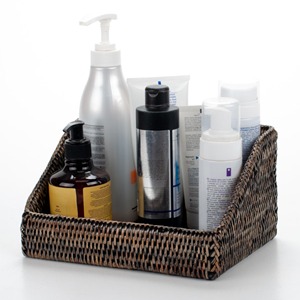 Cesta de ratán con bordes biselados, hecha a mano, para almacenamiento, de ratán natural, moderna, multifuncional, hecha en Vietnam - Product Image 2