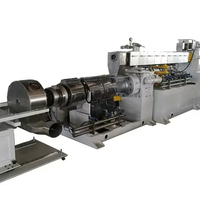 DIVINE MACHINERY SOLUTION Machine de granulation PVC à vis simple avec filtre à tamis et moteur, pour granulés plastiques, 50-60 kg/h, 25 kW, 440 V