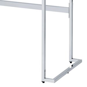 Scrivania con Piano Effetto Marmo Stampato Tigress e Finitura Cromata, Elegante Scrivania per Computer dal Design Confortevole - Product Image 5