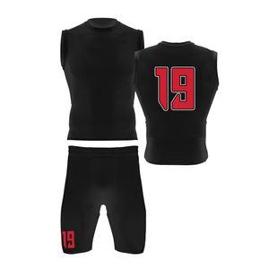 Uniformes de Fútbol 7v7 Sublimados en Poliéster, Personalizados con Nombre y Números del Equipo, Ropa Deportiva - Product Image 1