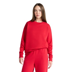 Sweat-shirts d'hiver pour femmes 2026 couleur rose, design tendance, col rond élégant, couleur unie, décontractés - Product Image 5