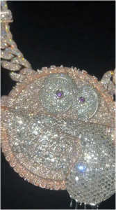 จี้เพชรโมอิสซาไนต์แบบ Iced Out ได้รับการรับรองจาก IGI สำหรับผู้ชาย สไตล์ฮ็อปแบบสั่งทำพิเศษ พร้อมสร้อยเงินแท้ 925 ระดับ VVS เครื่องประดับชั้นดี - Product Image 2