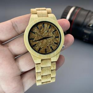 Reloj de Madera Natural de Lujo Hecho a Mano con Diseño Art Deco, Ultrafino, Personalizado, Estilo Antiguo - Product Image 5