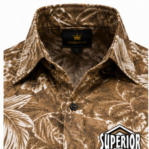 Chemise élégante décontractée pour homme de qualité supérieure avec impression haute résolution et tissu respirant et confortable - Product Image 3