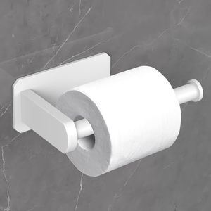 Porte-papier toilette auto-adhésif en acier inoxydable pour cuisine et salle de bain, support mural sans perçage pour toilettes - Product Image 4