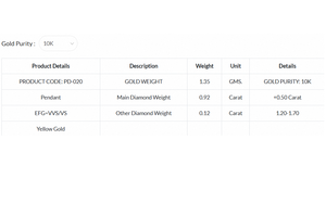 จี้เพชรทรงแปดเหลี่ยม CVD รุ่น Regal Grace Solitaire ชุบทอง 10K รับรองโดย GIA เครื่องประดับสไตล์ชาติพันธุ์สุดหรู เป็นของขวัญสำหรับผู้หญิง - Product Image 6