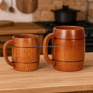 Mug à café en bois classique, produit d'exportation de haute qualité en provenance d'Inde, vaisselle artisanale intemporelle pour la maison - Product Image 6