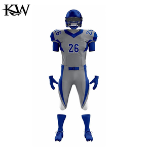 ชุดยูนิฟอร์มทีมอเมริกันฟุตบอลแบบกำหนดเอง เสื้อและกางเกงคุณภาพสูง ระบายอากาศได้ดี ทนทาน แห้งเร็ว แบบซับลิเมชั่น บริการ OEM - Product Image 2