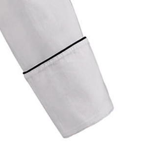 Uniforme de Chef para Restaurante, Chaqueta con Cuello y Mangas, Ropa de Trabajo de Cocina Premium para Personal de Hotel, Cafetería y Panadería, Tela Resistente - Product Image 4