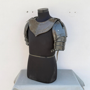 Hombreras de Guerrero Medievales Negras con Gorgeta, Conjunto de Armadura de Acero, Disfraz de Cosplay, Equipo de Interpretación Histórica - Product Image 3