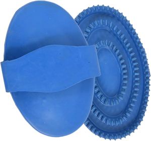 Reusable Horse Curry Comb Equine Grooming Brush Coat Cleaning <b>Massage</b> Pet Care Accessory Flexible Rubber Horse Curry Comb - Product Image 2